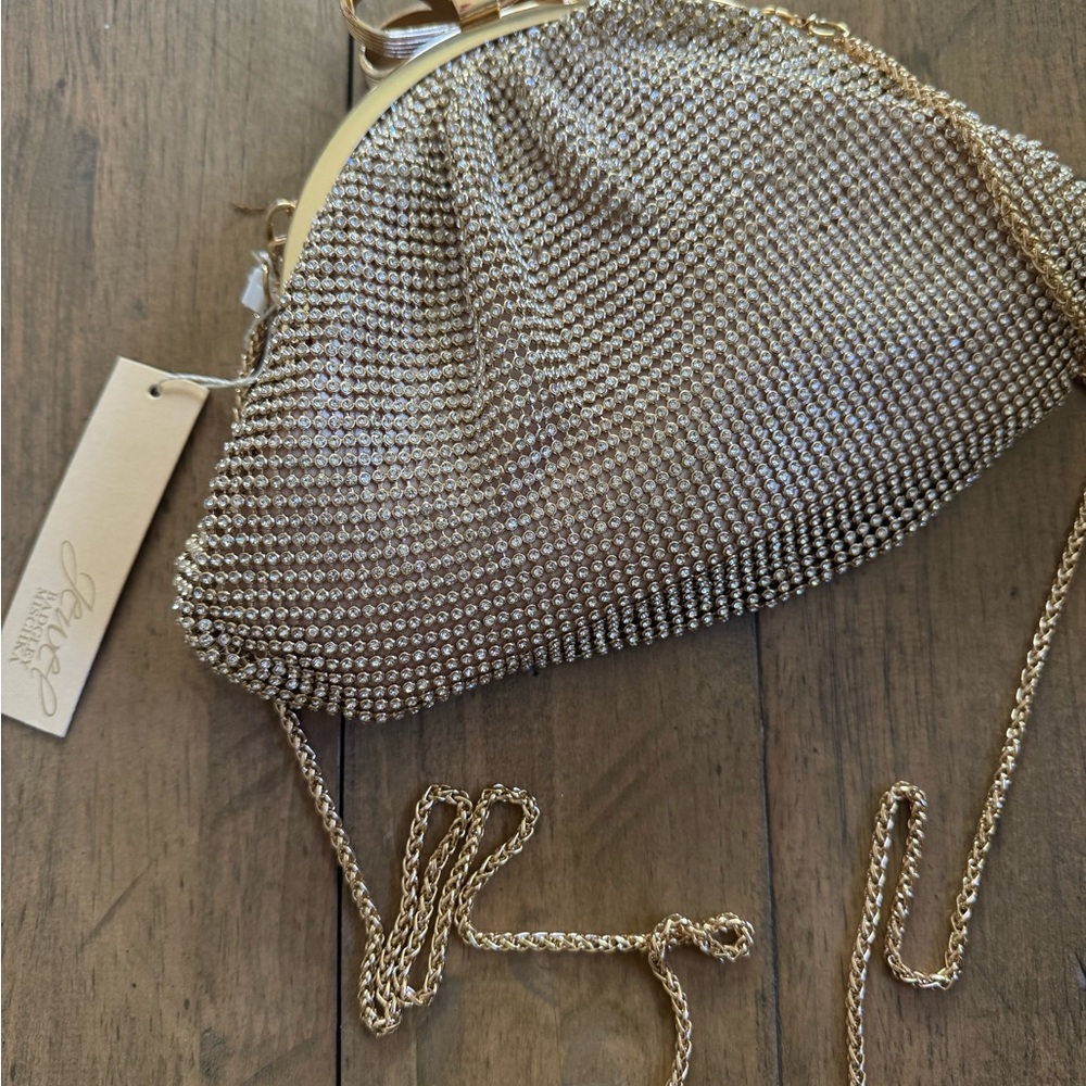 Elegant Gold Chain Evening Bag